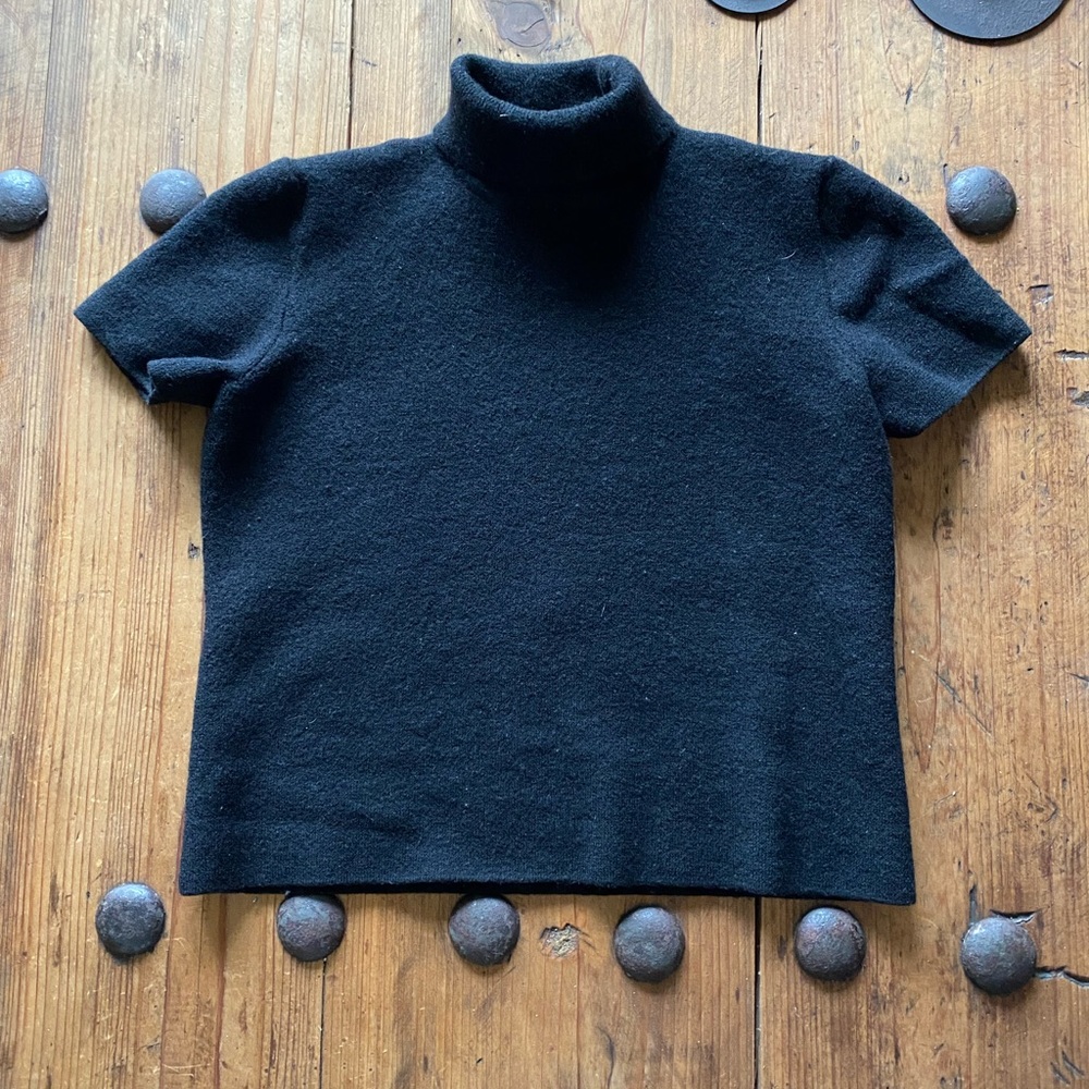 DANA BUCHMAN | Black Wool Turtleneck